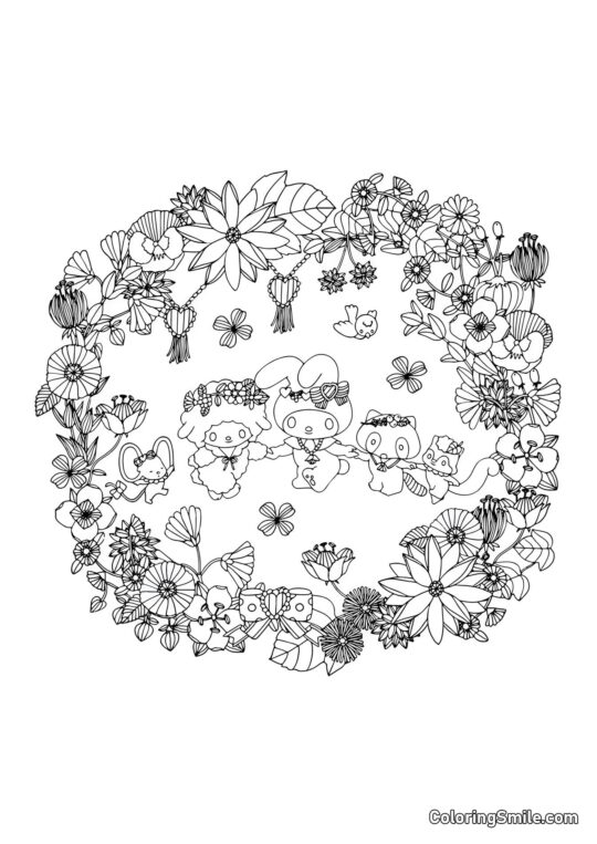 Moje Melodie s přáteli pro antistres - Omalovánka