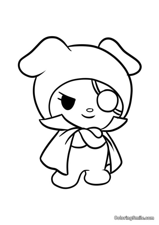 Pes Wanmi z Kuromiho gangu - Omalovánka