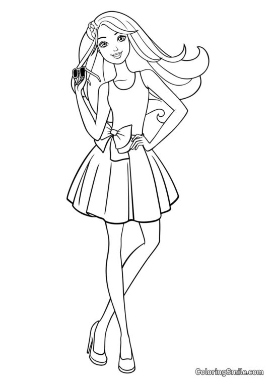 Branded brýle Barbie - Omalovánka