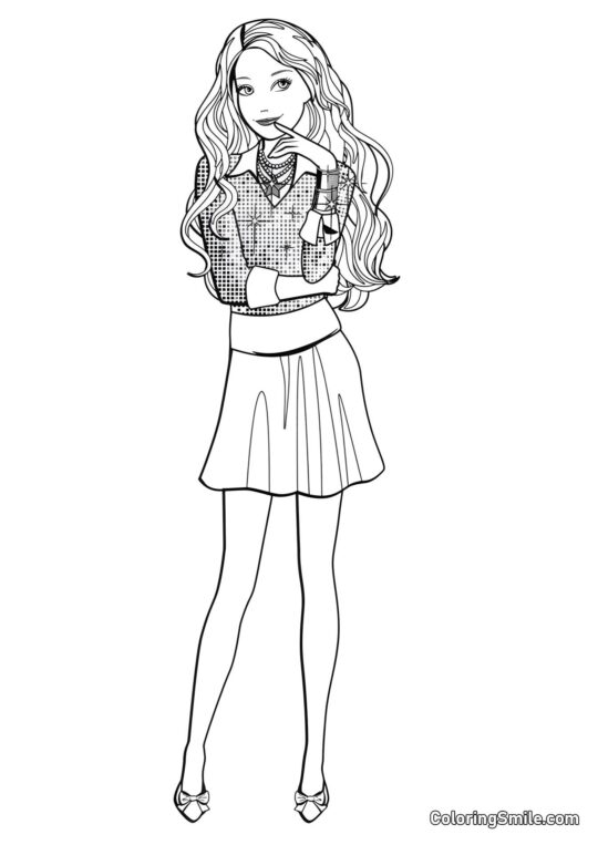 Mařena přemůže Barbie - Omalovánka