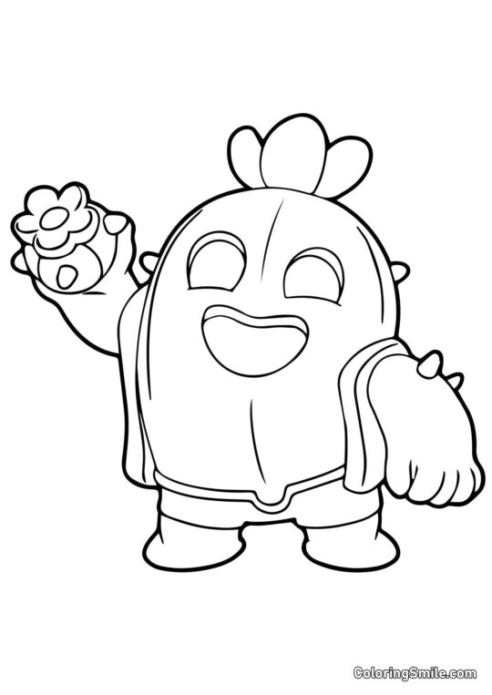 Spike Brawl Stars - Omalovánka