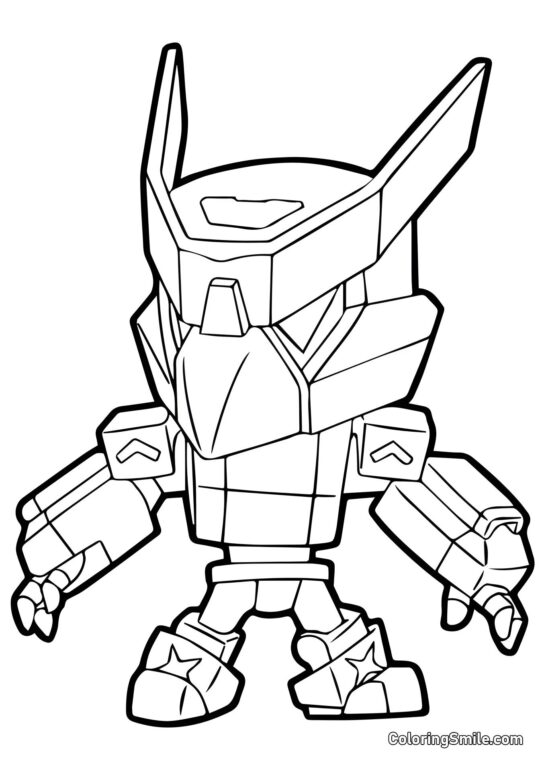 Mecha Crow Brawl Stars - Omalovánka