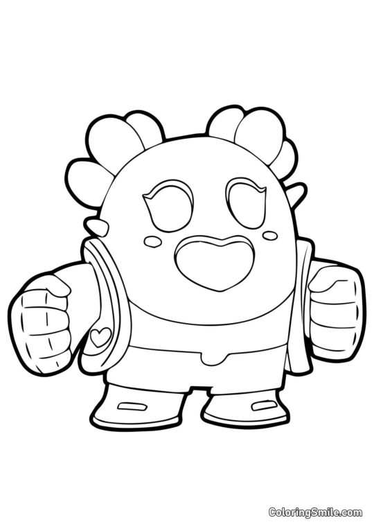 Sakura Spike Brawl Stars - Omalovánka