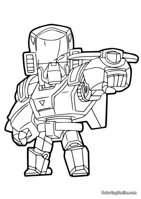 Mecha Bo Brawl Stars - Omalovánka