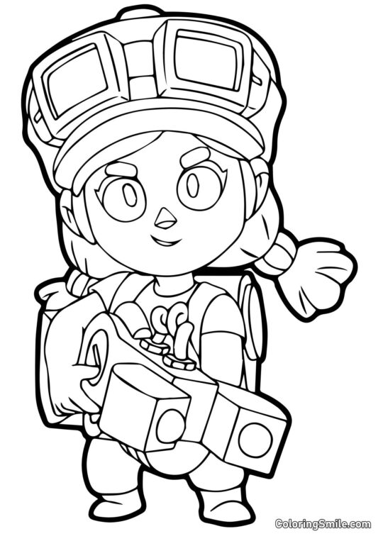 Jessie Brawl Stars - Omalovánka