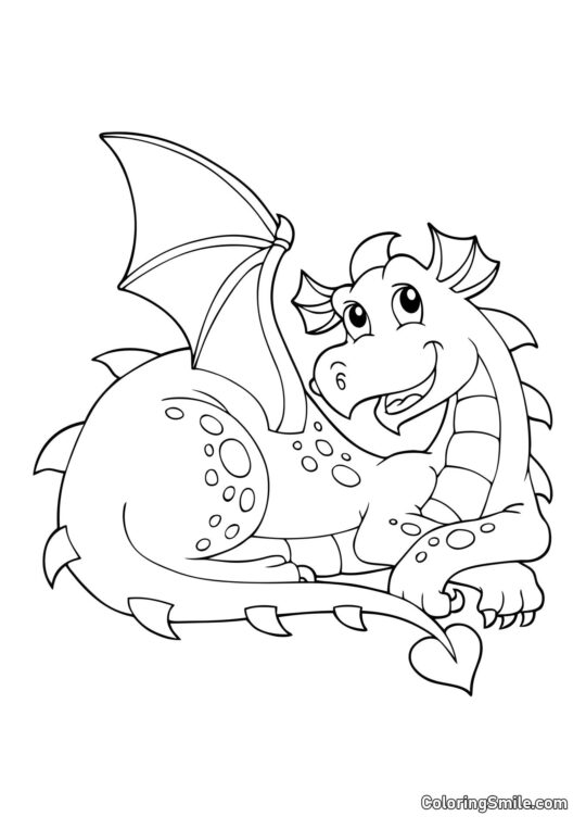 Snový drak - Omalovánka