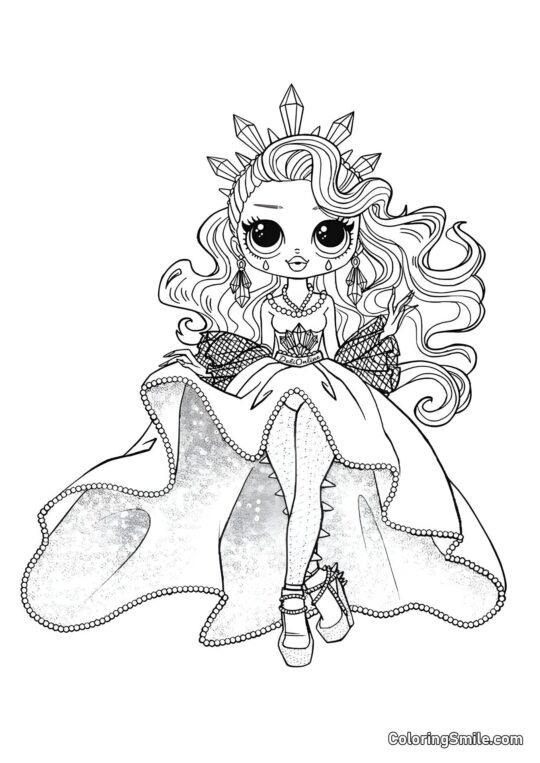 LOL OMG Krystalová Hvězda - Omalovánka