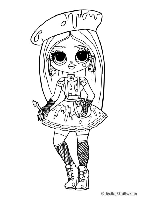 LOL OMG Stříkání - Omalovánka