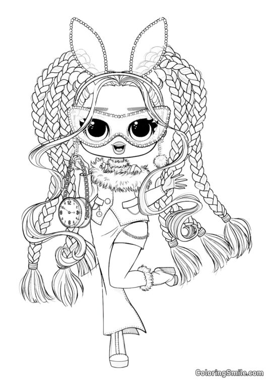 LOL OMG Bílý Králík - Omalovánka