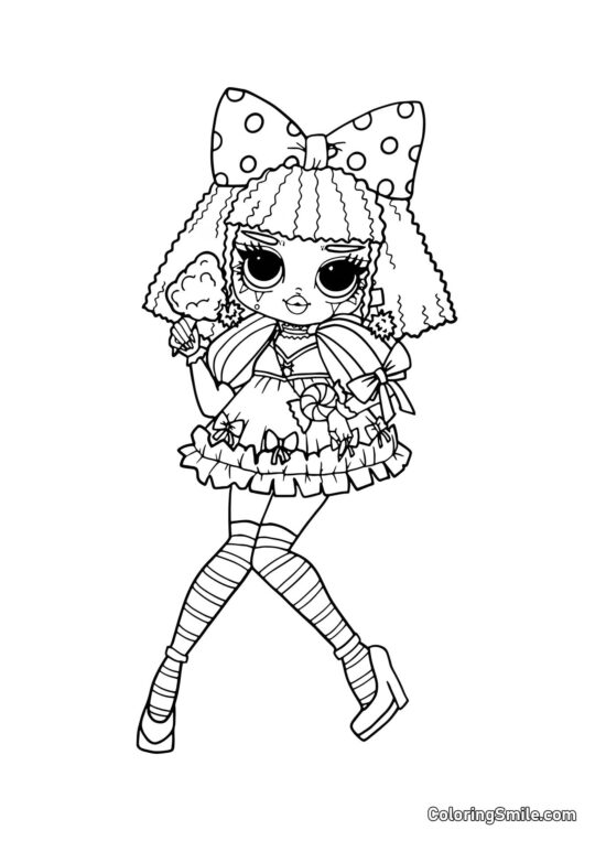 LOL OMG Trixsta - Omalovánka