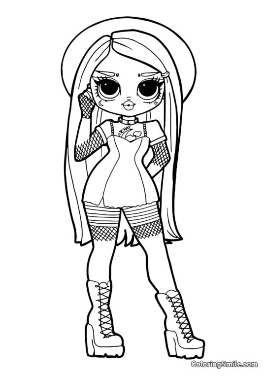 LOL OMG Malá Čarodějka Witchey Baby - Omalovánka