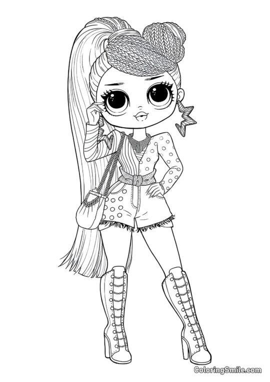 LOL OMG Slečna Nezávislost - Omalovánka