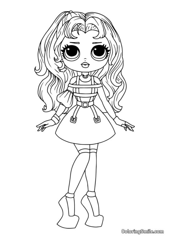 LOL OMG Velká Sestra Úsvit - Omalovánka