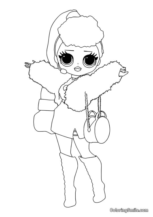 LOL OMG Velká Sestra Lady Diva - Omalovánka