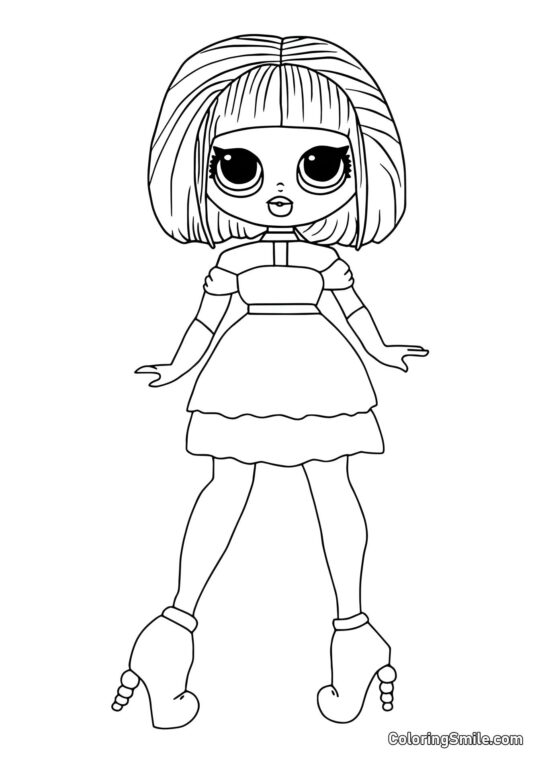 LOL OMG Velká Sestra Cukřík - Omalovánka