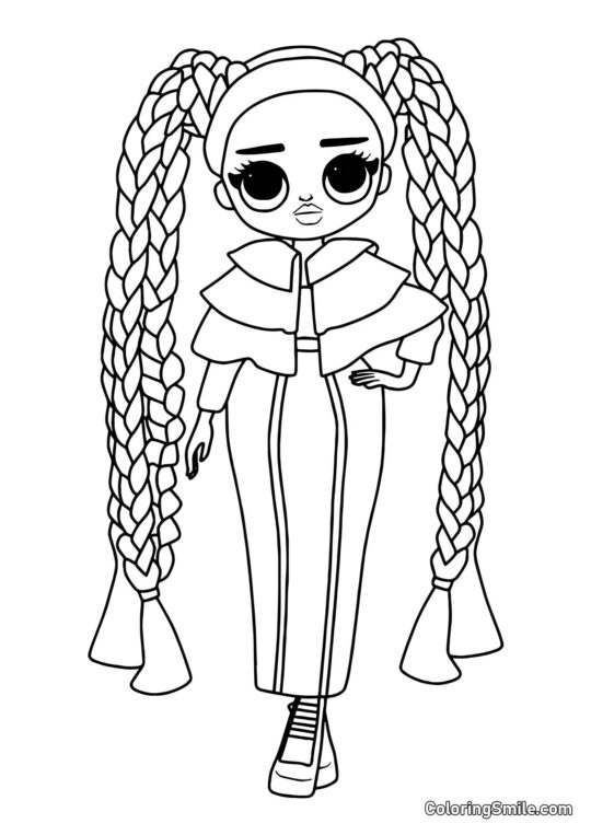 LOL OMG Velká Sestra Třpyt - Omalovánka