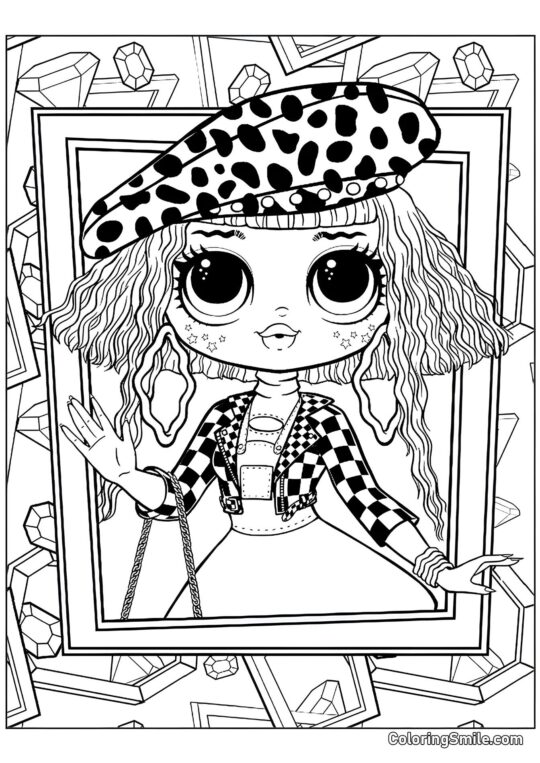 LOL OMG Neonlicious v Rámu - Omalovánka