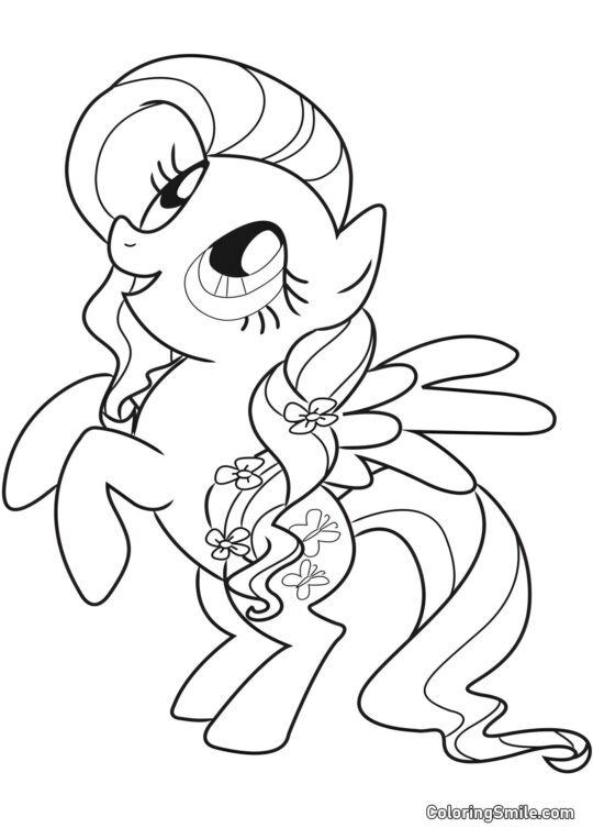 Fluttershy Pony - Omalovánka