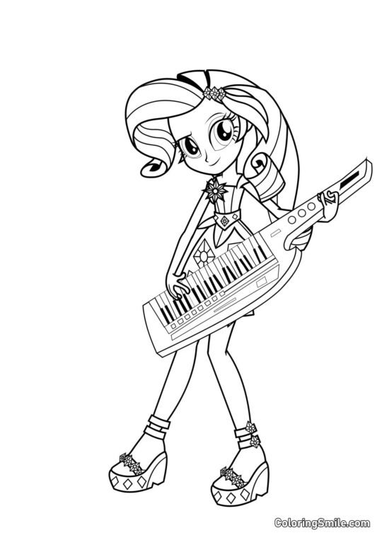 Rarity z Equestrie - Omalovánka