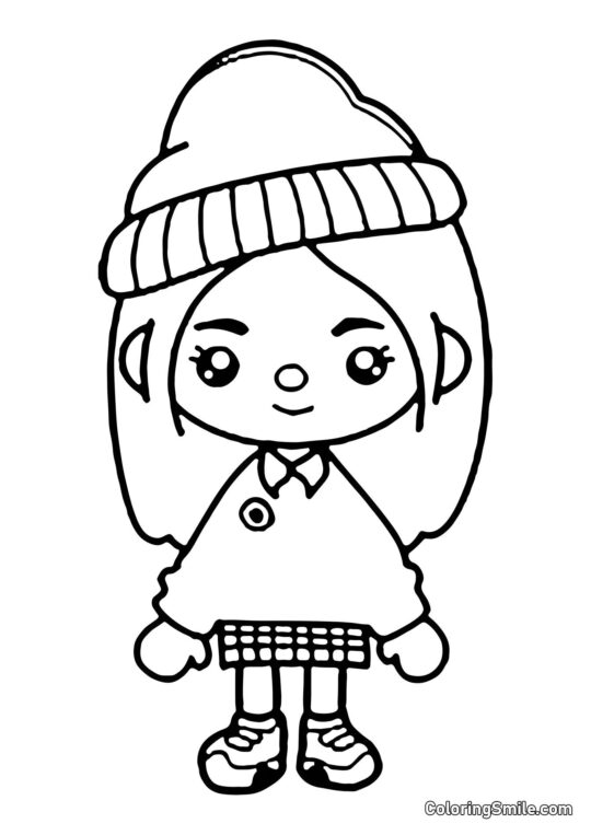 Toca Boca mladší sestra roztomilého - Omalovánka