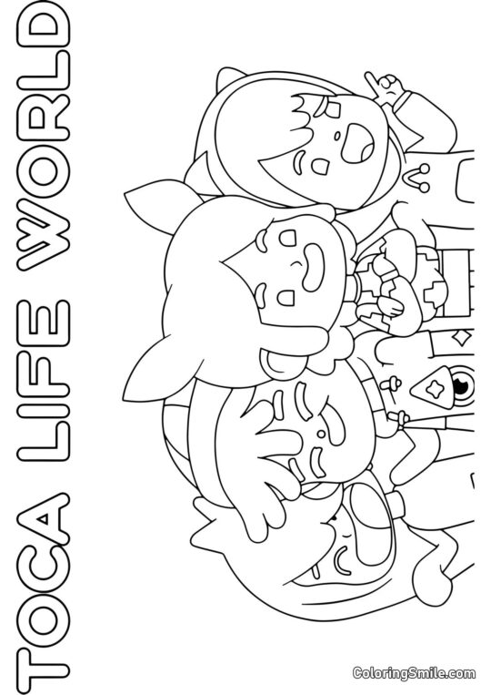 Toca Boca životní svět - Omalovánka
