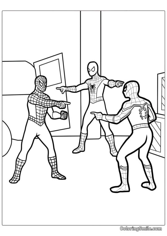 Meme Spider-Mana - Omalovánka