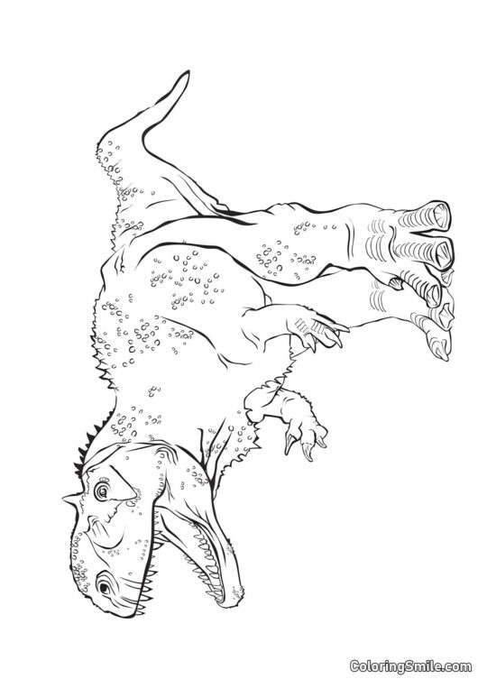 Rajasaurus - Omalovánka