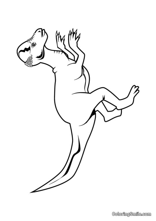 Pachycephalosaurus - Omalovánka