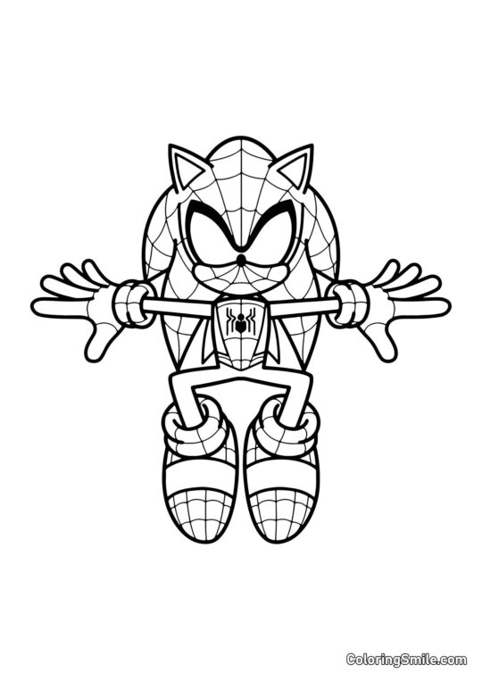 Spider-Man Sonic - Omalovánka
