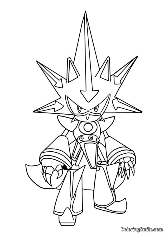 Sonicova Zbroj - Omalovánka