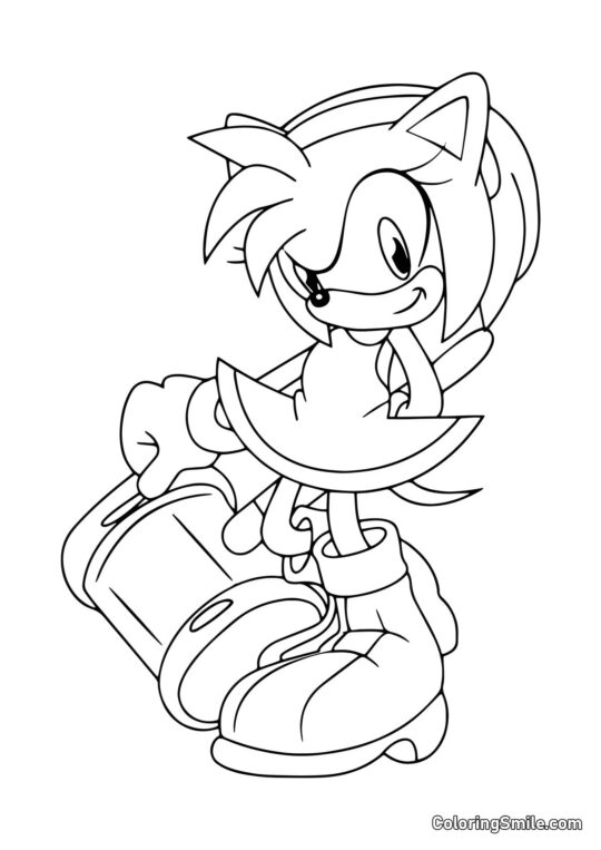 Růže a Kladivo - Omalovánka