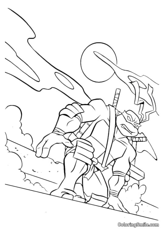 Leonardo v Měsíčním Světle - Omalovánka