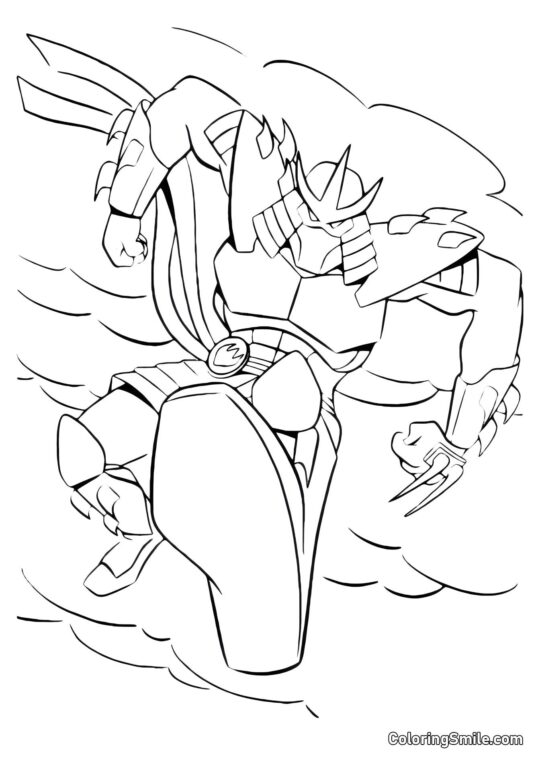 Shredder Útočí - Omalovánka