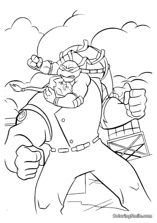 Ninja Želva Útočí - Omalovánka