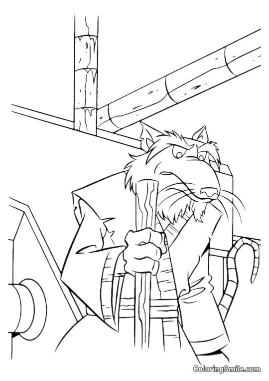 Splinter s Hůlkou - Omalovánka