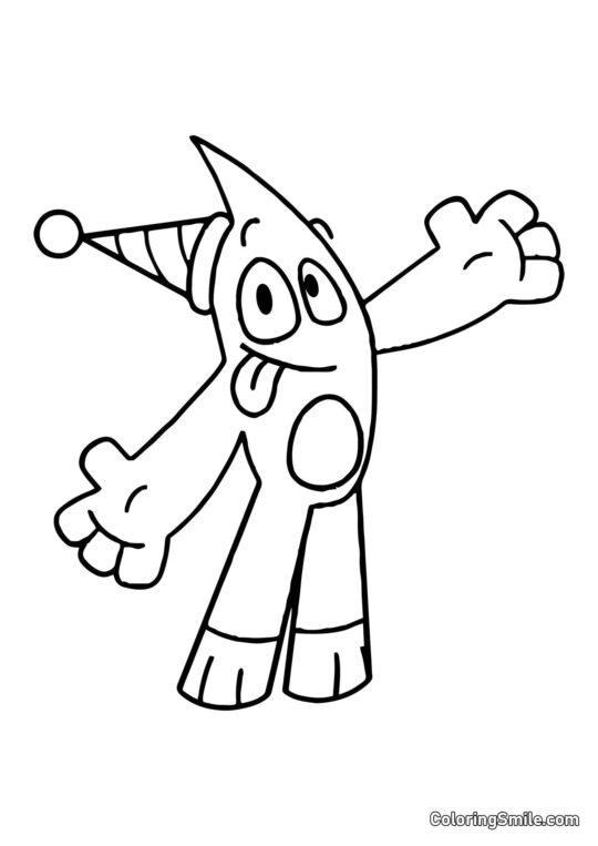 Banban v santovské čepici - Omalovánka