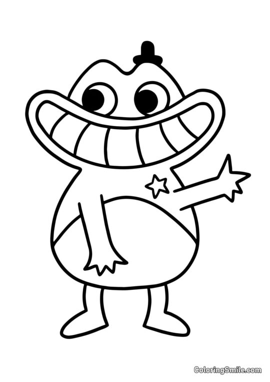 Šerif Jeff z Banban školky - Omalovánka