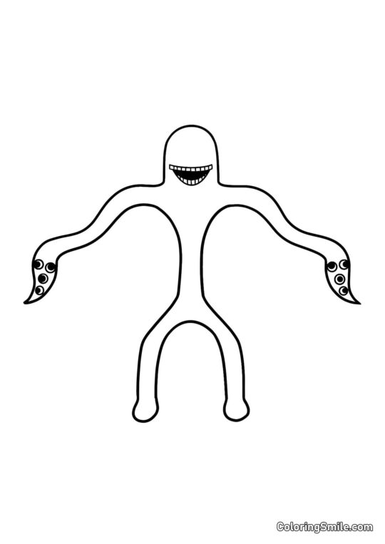 Dlouhý Joe z Banban školky - Omalovánka