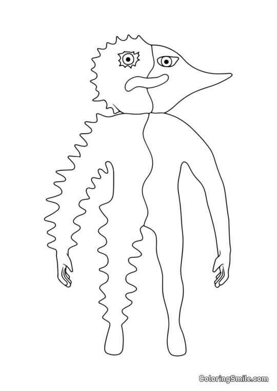 Klaun z Banban školky 4 - Omalovánka