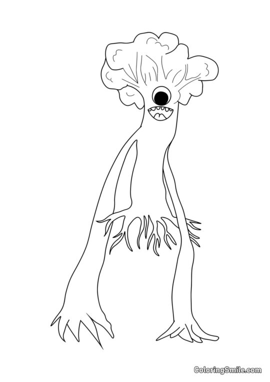 Dlouhý Victor z Banban školky - Omalovánka