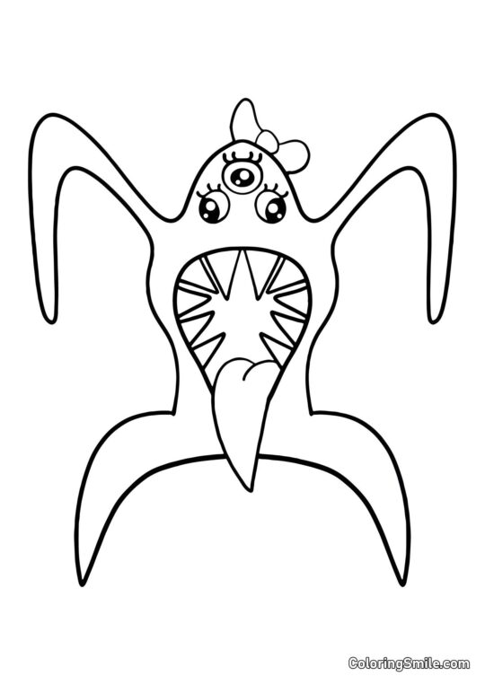 Krásná Nabnalina z Banban školky - Omalovánka