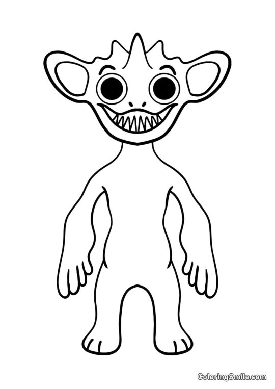 Usměvavá Miley z Banban školky - Omalovánka