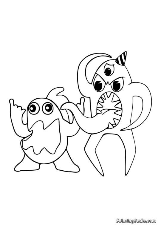 Smradlavý Joel a Nabnab - Omalovánka