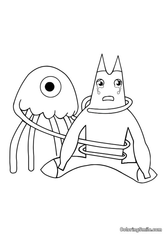 Stinger Flynn a Banban - Omalovánka