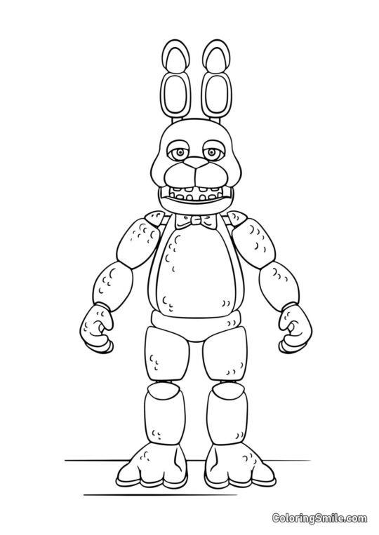 Animatronický Bonnie - Omalovánka