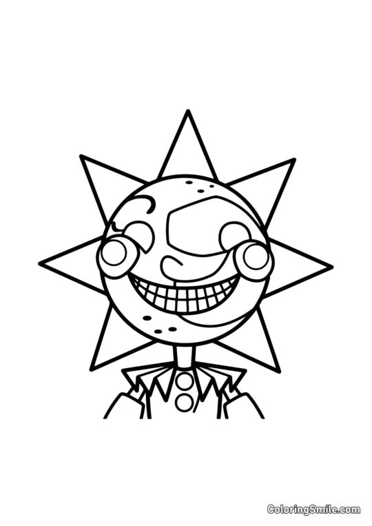 Sundrop z FNAF - Omalovánka