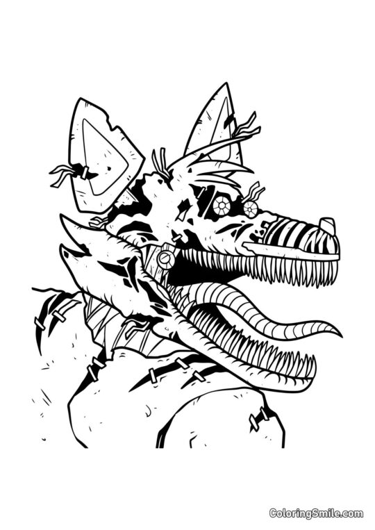 Noční můra Foxy - Omalovánka