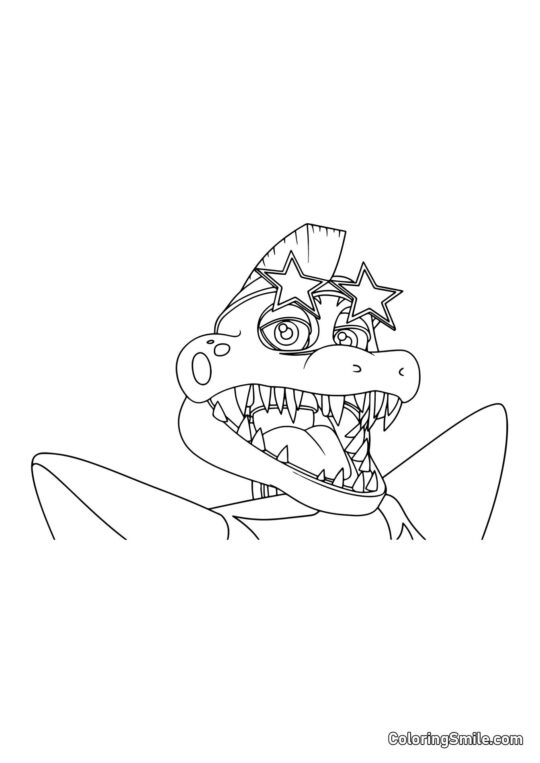 Alligator Montgomery Gator - Omalovánka