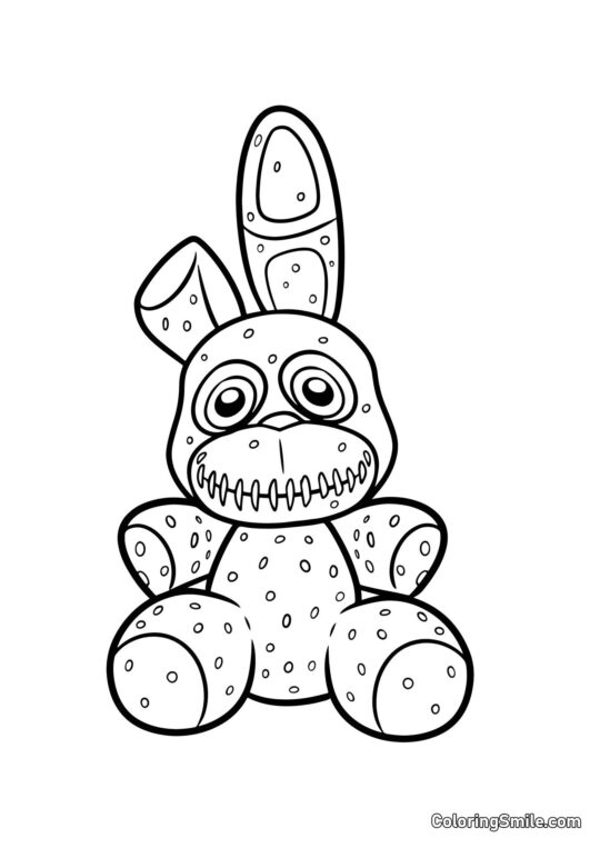 Plushtrap z FNAF - Omalovánka