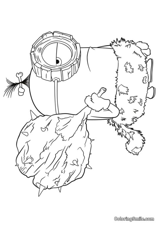 Prehistorický minion - Omalovánka